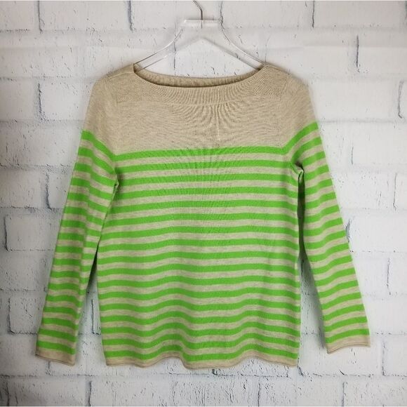 Gap Lime Green and Tan Long Sleeve Sweater. Size S - Picture 4 of 4